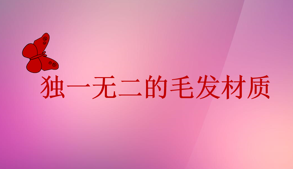 獨(dú)一無二的毛發(fā)材質(zhì)