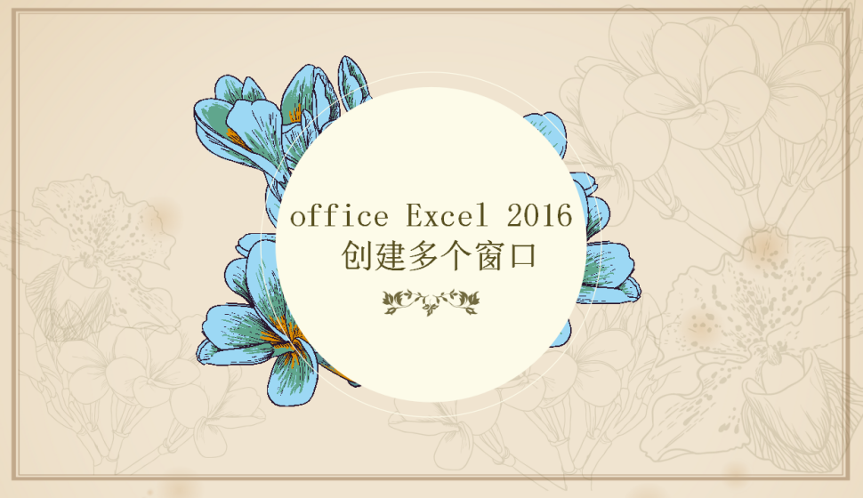 office Excel 2016 創(chuàng)建多個(gè)窗口